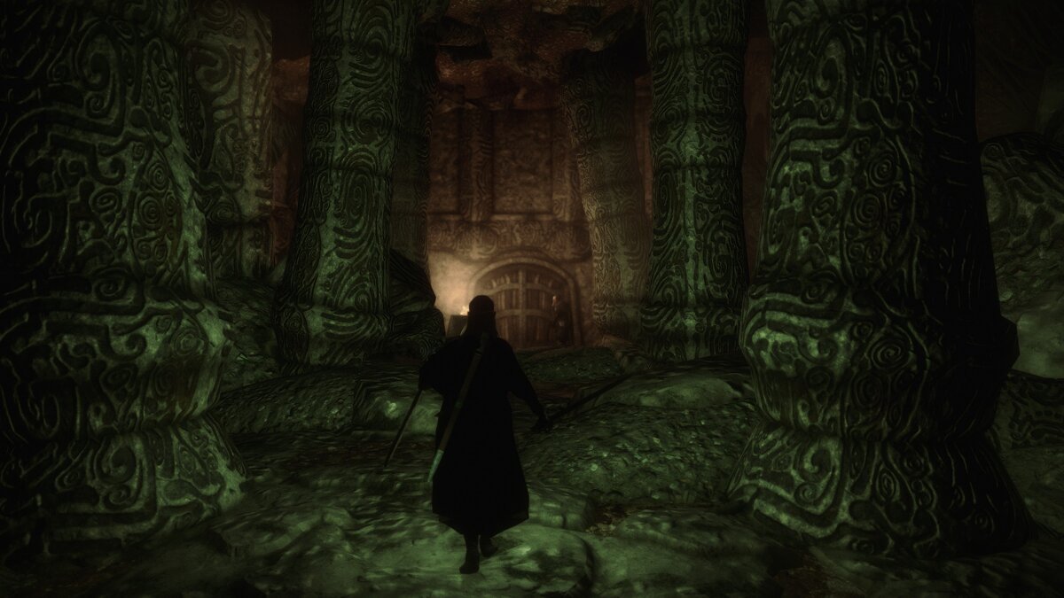 Elder Scrolls 5: Skyrim Special Edition — Зеленый свет от фонаря