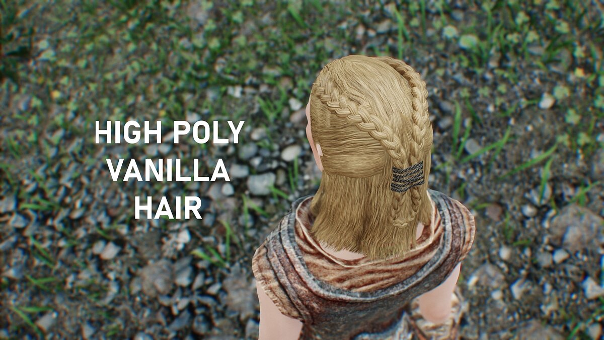 Elder Scrolls 5: Skyrim Special Edition — Высокополигональные волосы