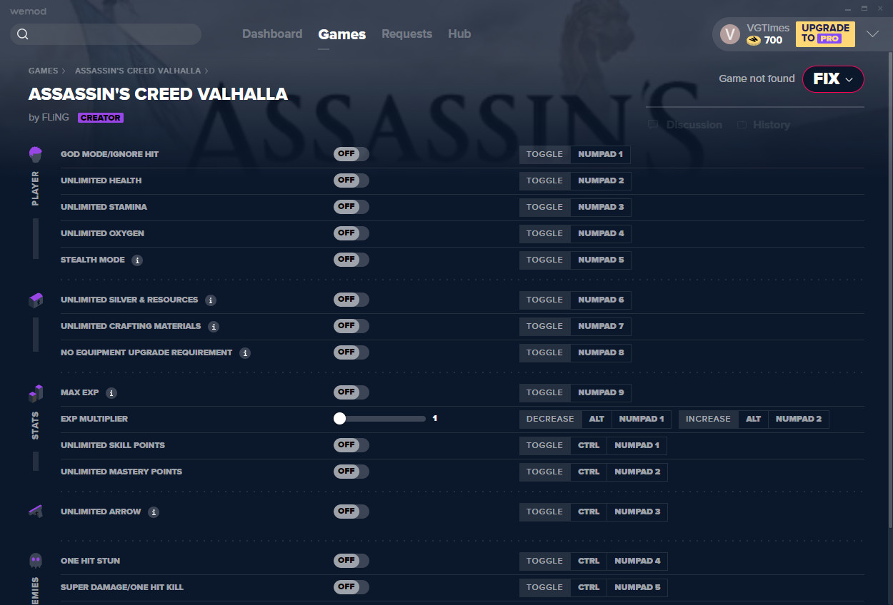 Assassin's Creed Valhalla Trainer  AC Valhalla +17 Trainer 
