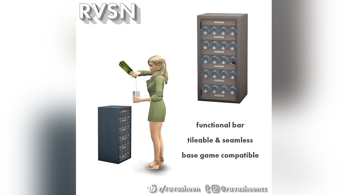 The Sims 4 — Функциональный мини-холодильник