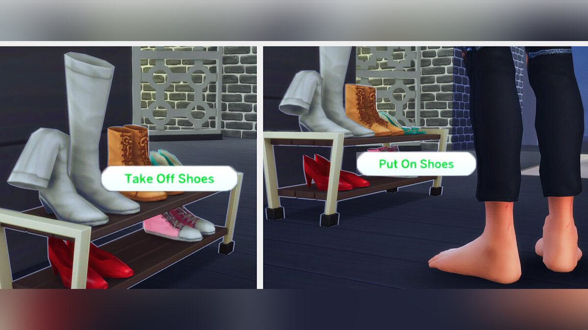 The Sims 4 — Функциональная полка для обуви