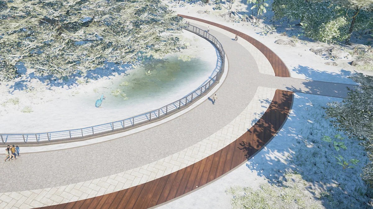 Jurassic World Evolution — Современные дорожки