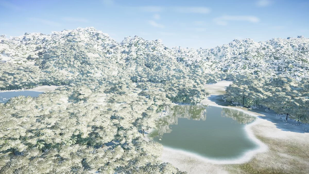 Jurassic World Evolution — Снежный ландшафт