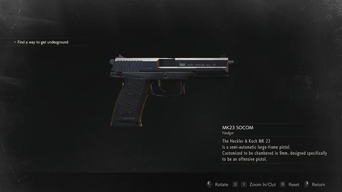 Resident Evil 2 — Пистолет MK23