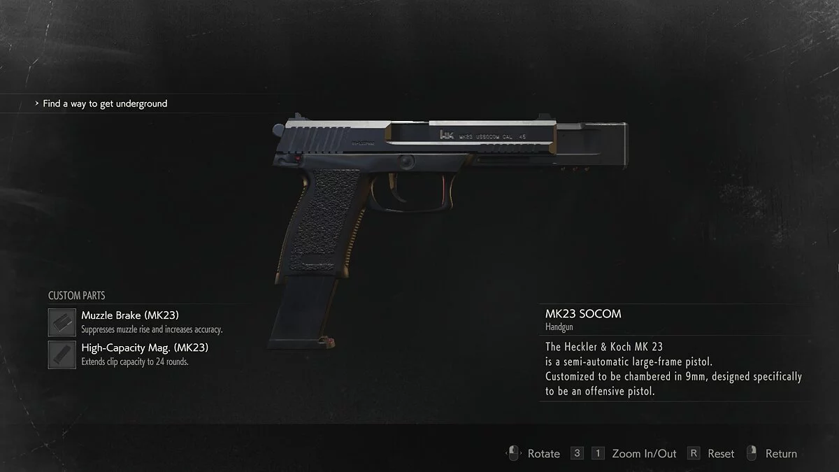 Resident Evil 2 — Пистолет MK23