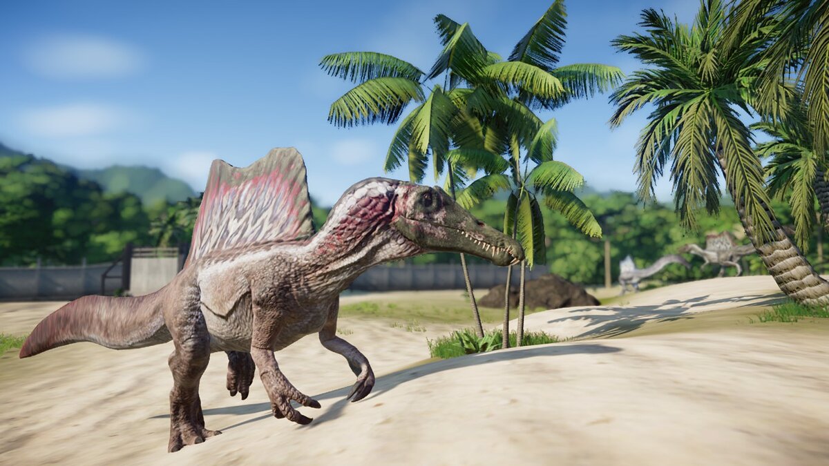 Jurassic World Evolution — Реалистичный спинозавр египтикус