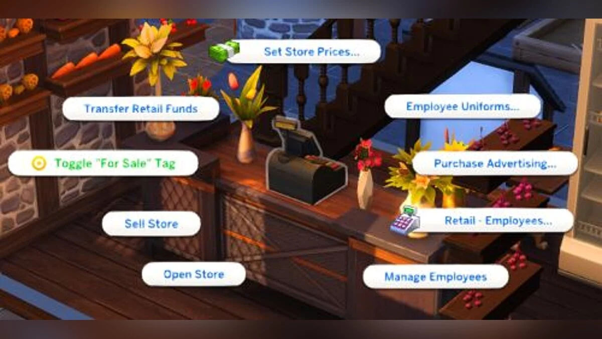 The Sims 4 — Капитальный ремонт найма сотрудников и улучшение покупок в качестве клиента