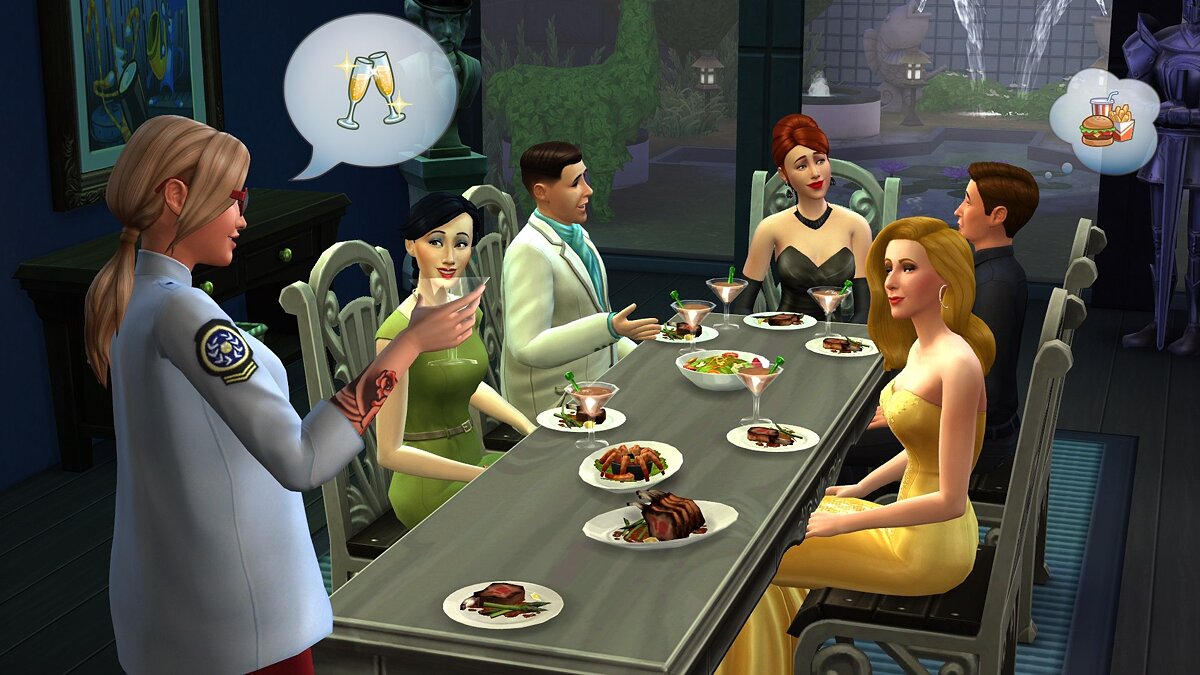 The Sims 4 — Выбрать кого позвать за стол