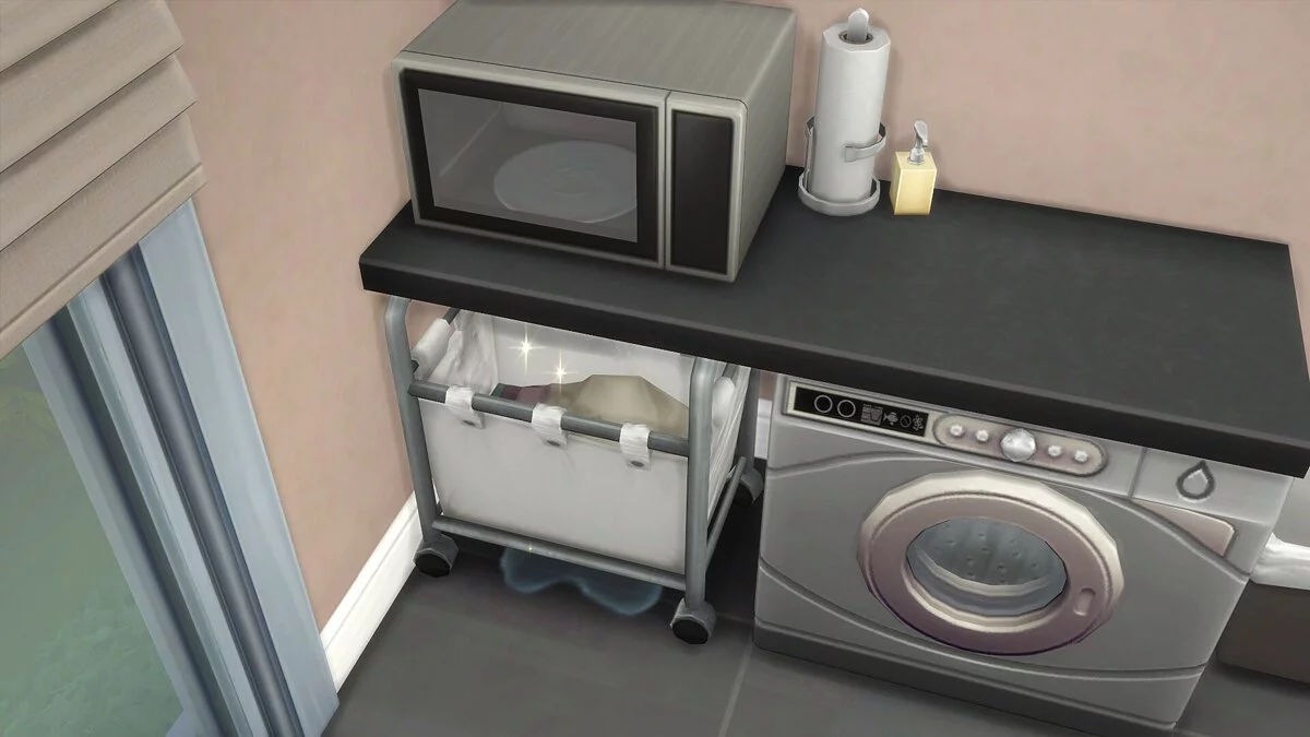 The Sims 4 — Функциональные корзины для белья под прилавком
