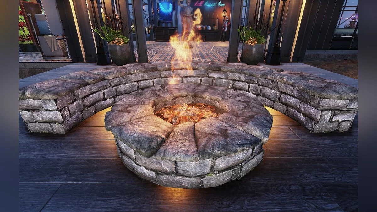 Fallout 76 — HD костер в лагере