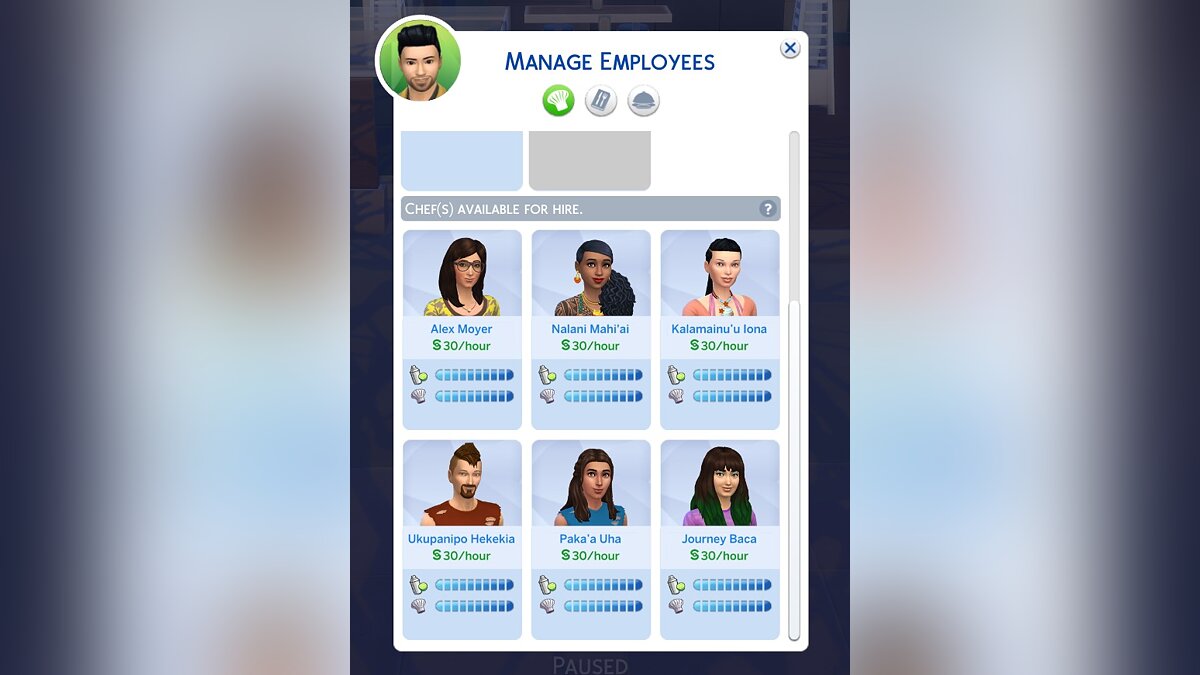 The Sims 4 — Все наемные работники имеют максимальные навыки (11.11.2020)