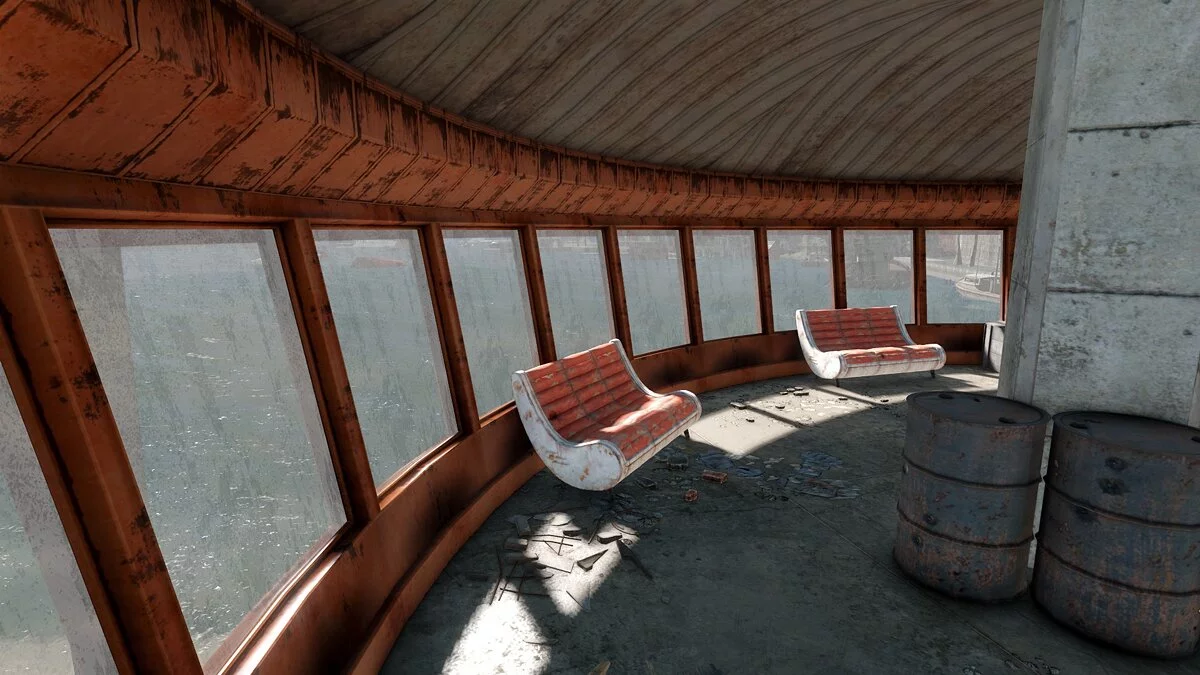 Fallout 4: Game of the Year Edition — Прозрачные окна в аэропорту Бостона