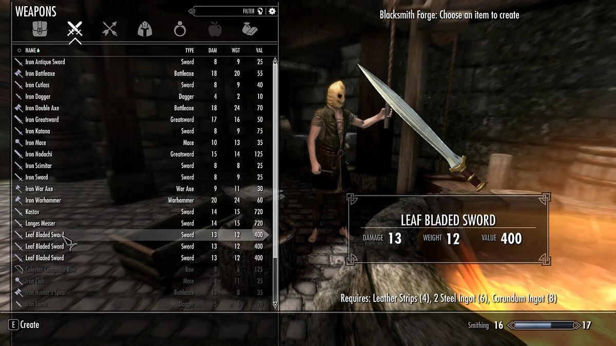 The Elder Scrolls 5: Skyrim Legendary Edition — Короткие мечи