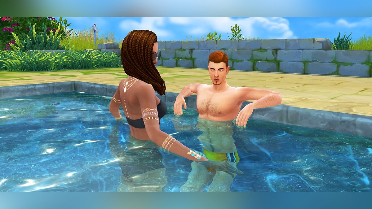 The Sims 4 — Персонажи используют бассейн автономно только в жару