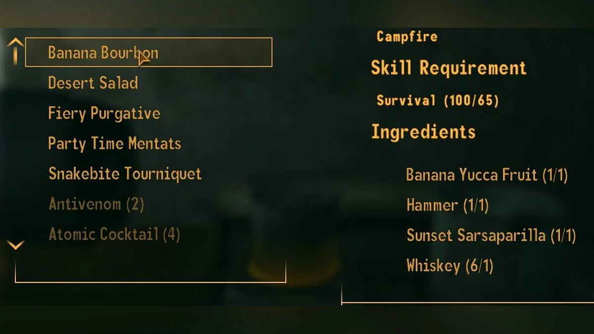 Fallout: New Vegas — Банановый бурбон