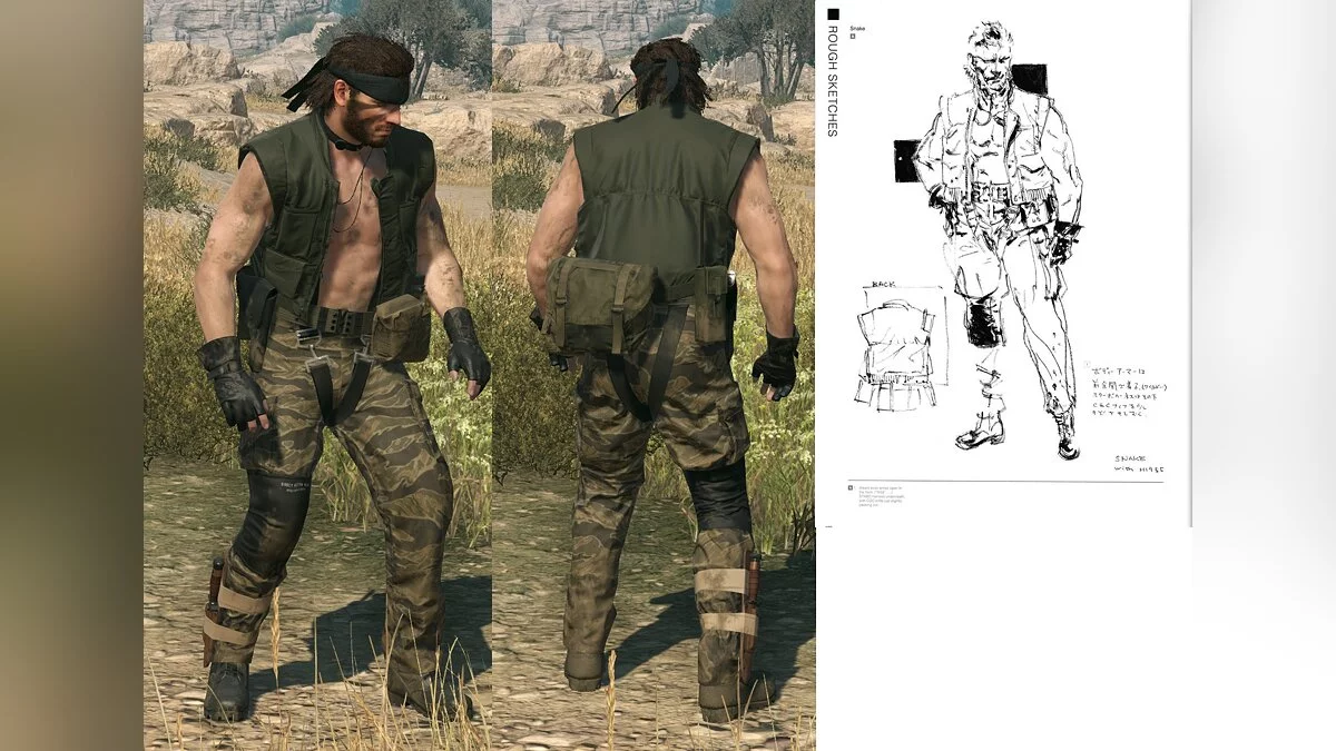 Metal Gear Solid 5: The Phantom Pain — Концепт-арт экипировки Снейка