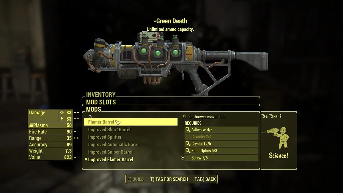 Fallout 4: Game of the Year Edition — Улучшенный огнемет для плазменной пушки