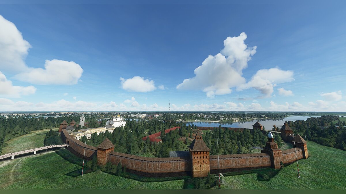 Microsoft Flight Simulator — Достопримечательности Великого Новгорода