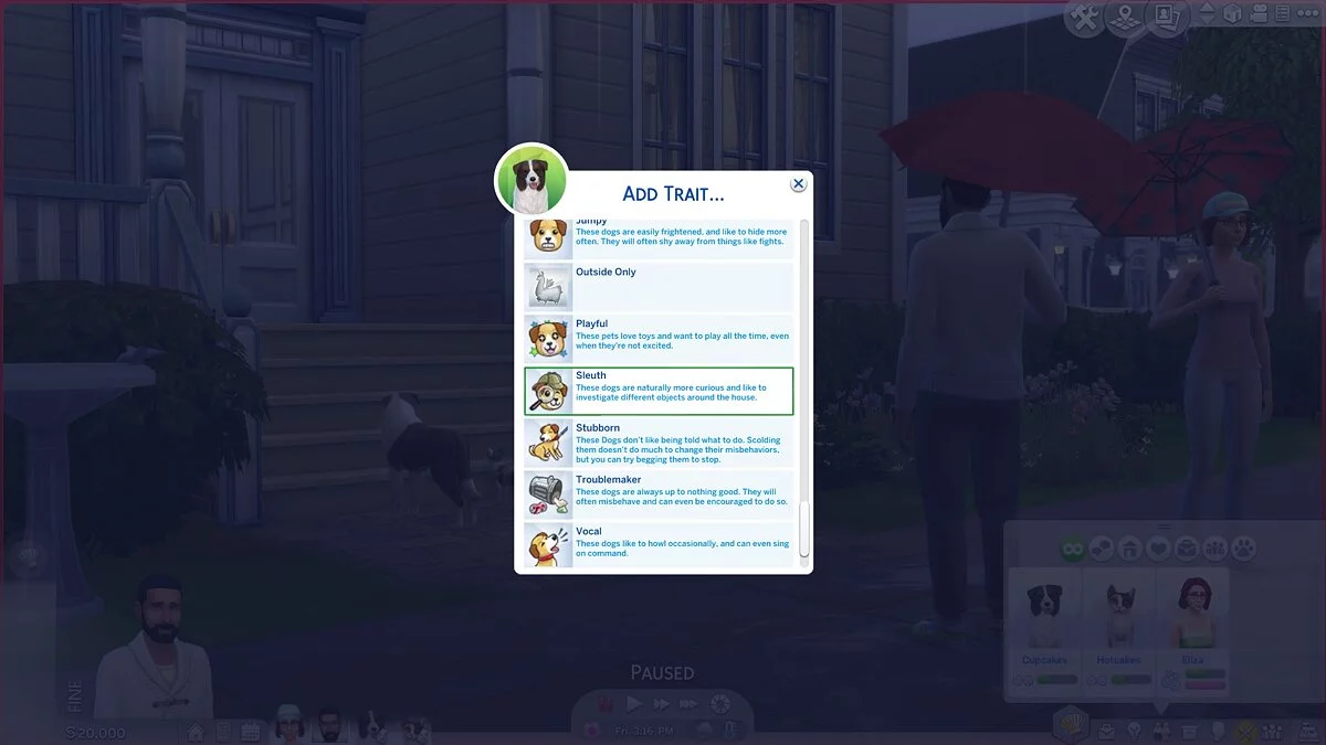 The Sims 4 — Больше черт CAS для симов (и для домашних животных) (11.11.2020)