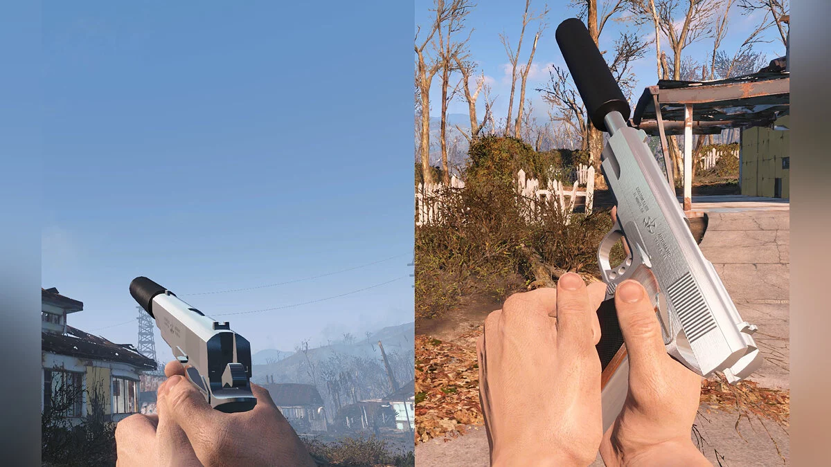 Fallout 4: Game of the Year Edition — Пистолет из игры из Hitman