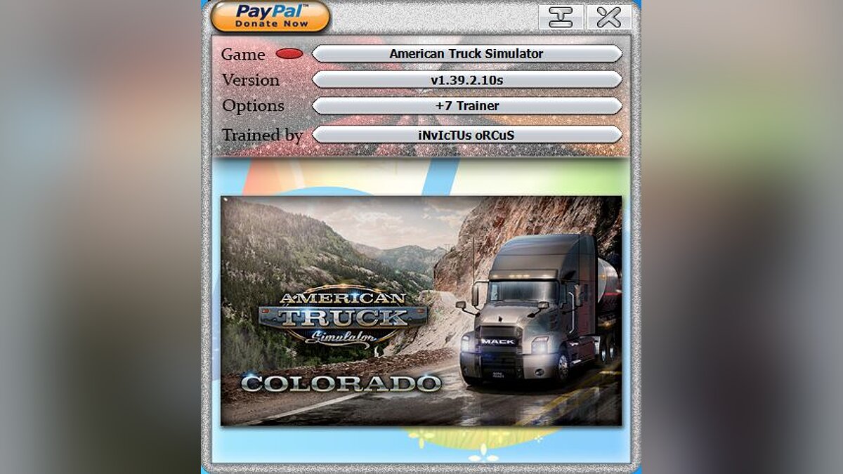 American Truck Simulator — Трейнер (+7) [1.39.2.10s]