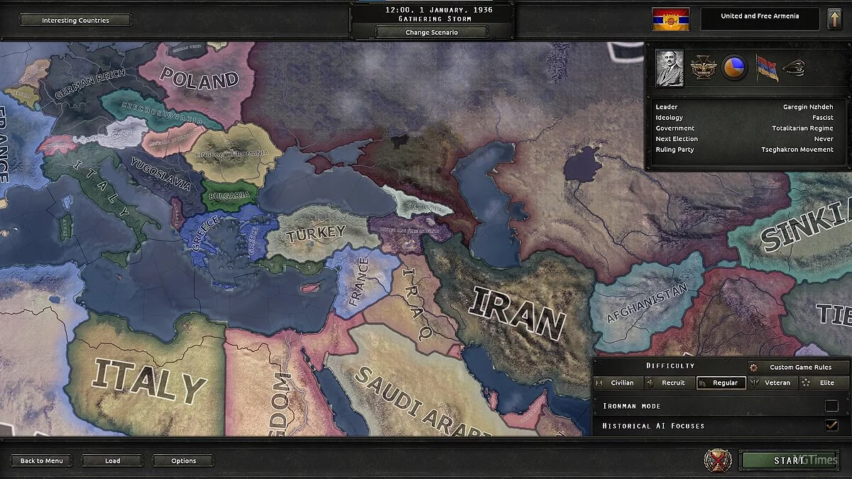 Hearts of Iron 4 — Возрождение Кавказа (1.10.x)