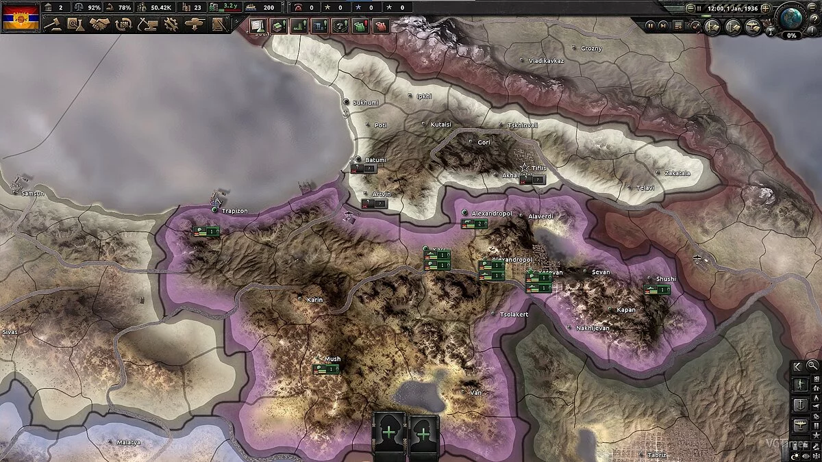 Hearts of Iron 4 — Возрождение Кавказа (1.10.x)