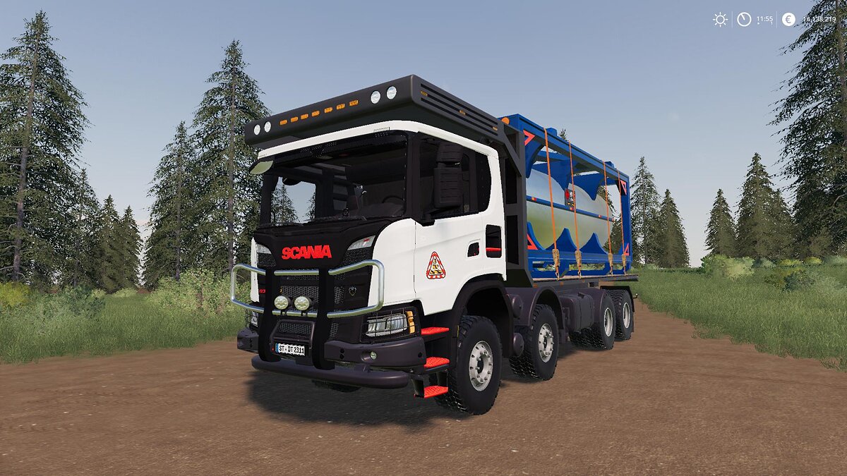 Farming Simulator 19 — Scania XT 8×8 Flat Bed