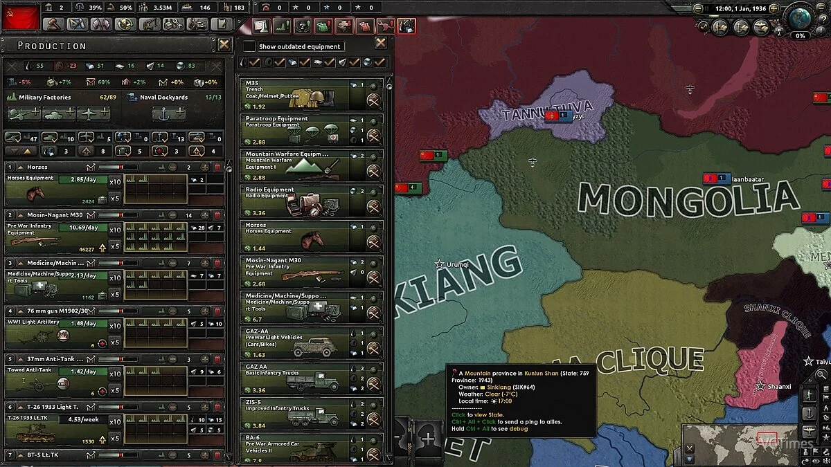 Hearts of Iron 4 — Тотальная Война (v1.10.x)