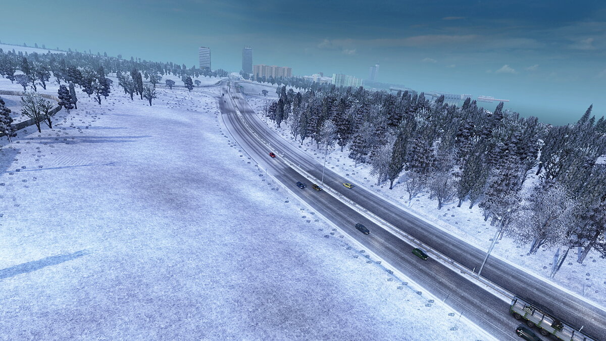 Euro Truck Simulator 2 — Полноценная зима