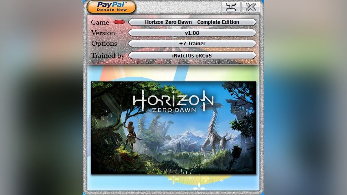Horizon Zero Dawn Complete Edition — Трейнер (+7) [1.08]