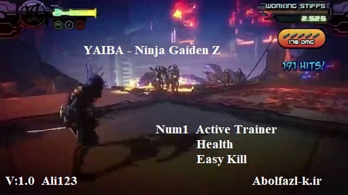 Читы для Yaiba: Ninja Gaiden Z