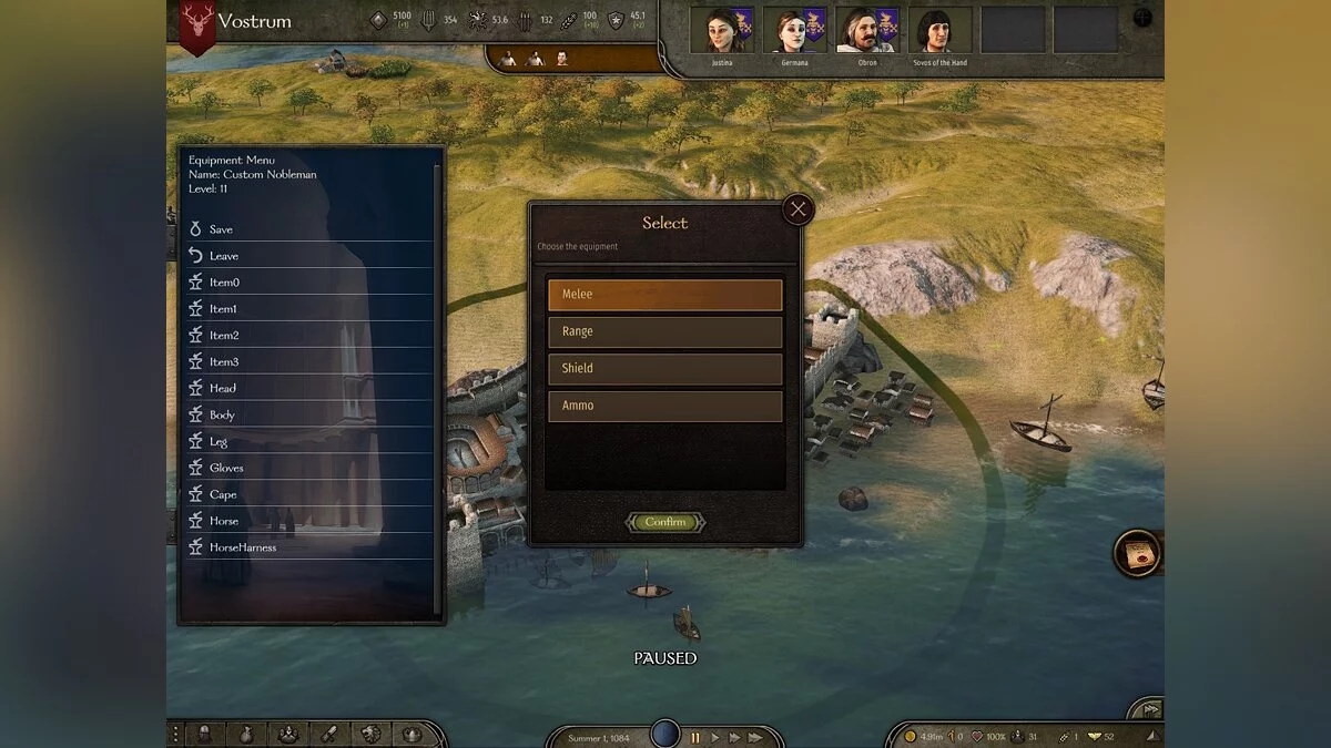 Mount &amp; Blade 2: Bannerlord — Настройка экипировки