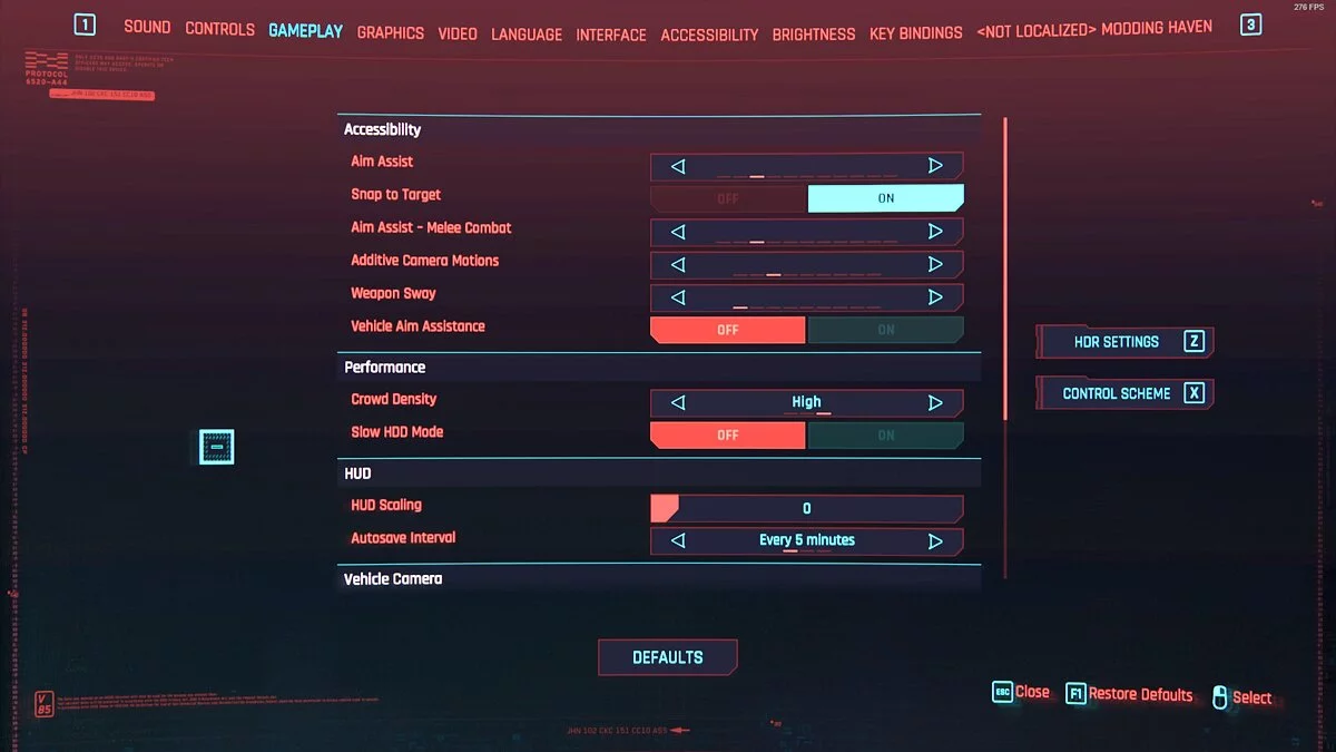 Cyberpunk 2077 — Больше параметров настройки