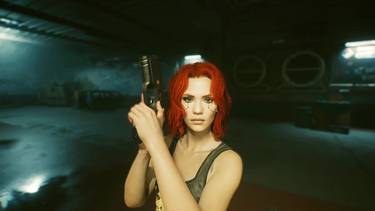 Cyberpunk 2077 — Огненно-рыжая женщина Ви