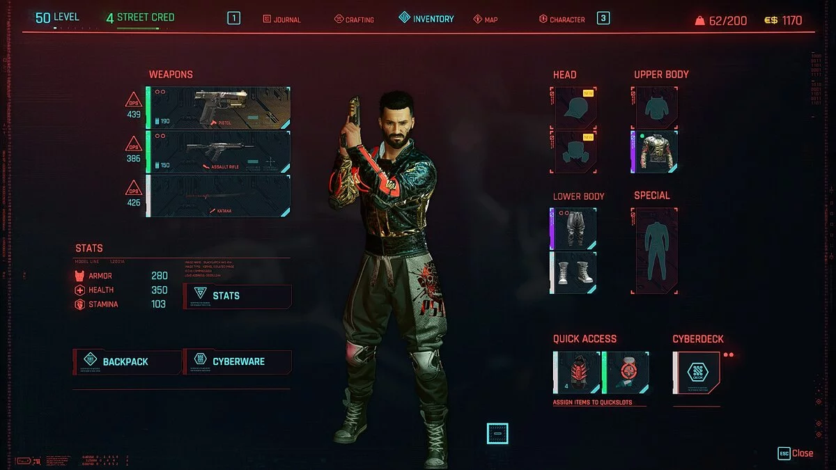 Cyberpunk 2077 — Сохранение с 50 уровнем
