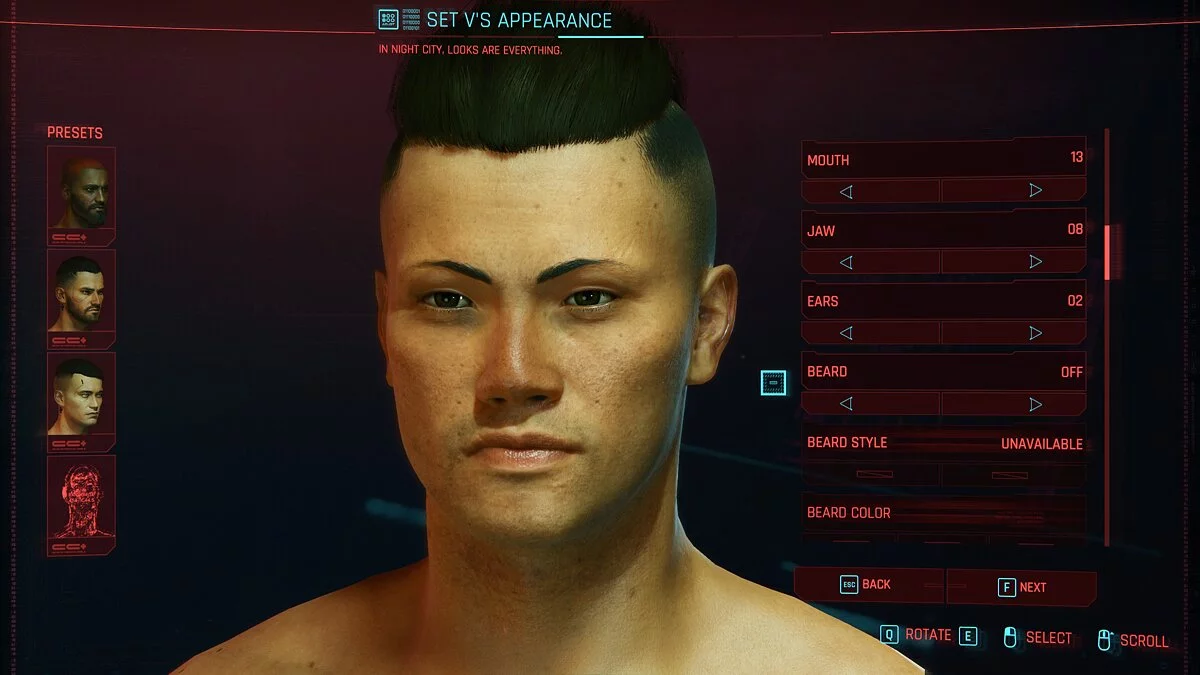Cyberpunk 2077 — Азиатский мужчина Ви