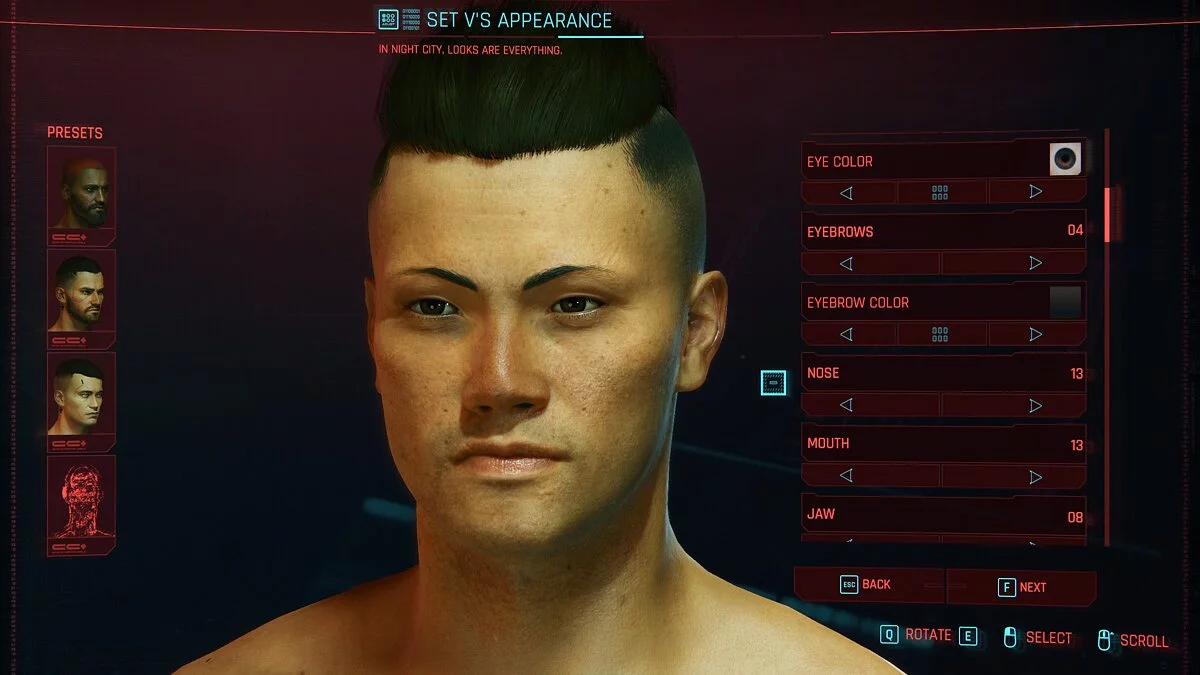 Cyberpunk 2077 — Азиатский мужчина Ви