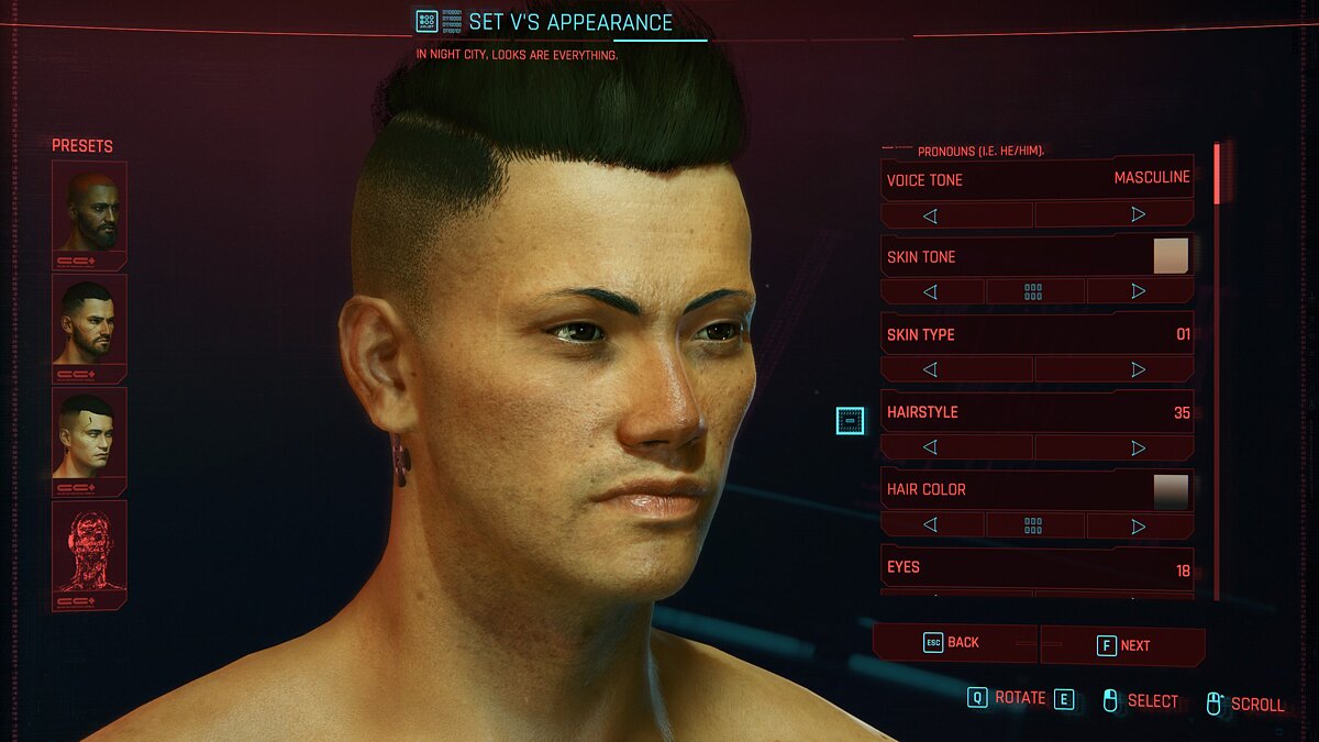 Cyberpunk 2077 — Азиатский мужчина Ви