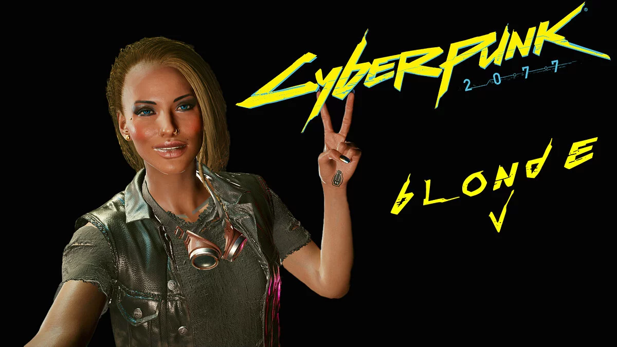 Cyberpunk 2077 — Привлекательная блондинка