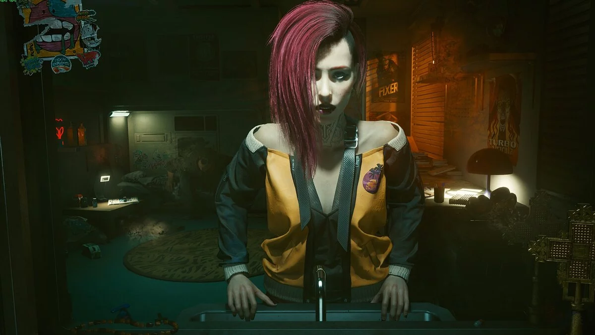 Cyberpunk 2077 — Красноволосая Ви