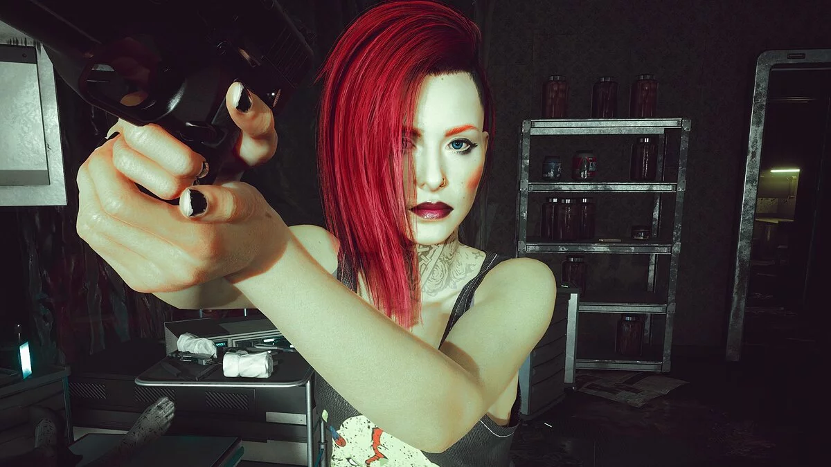 Cyberpunk 2077 — Красноволосая Ви