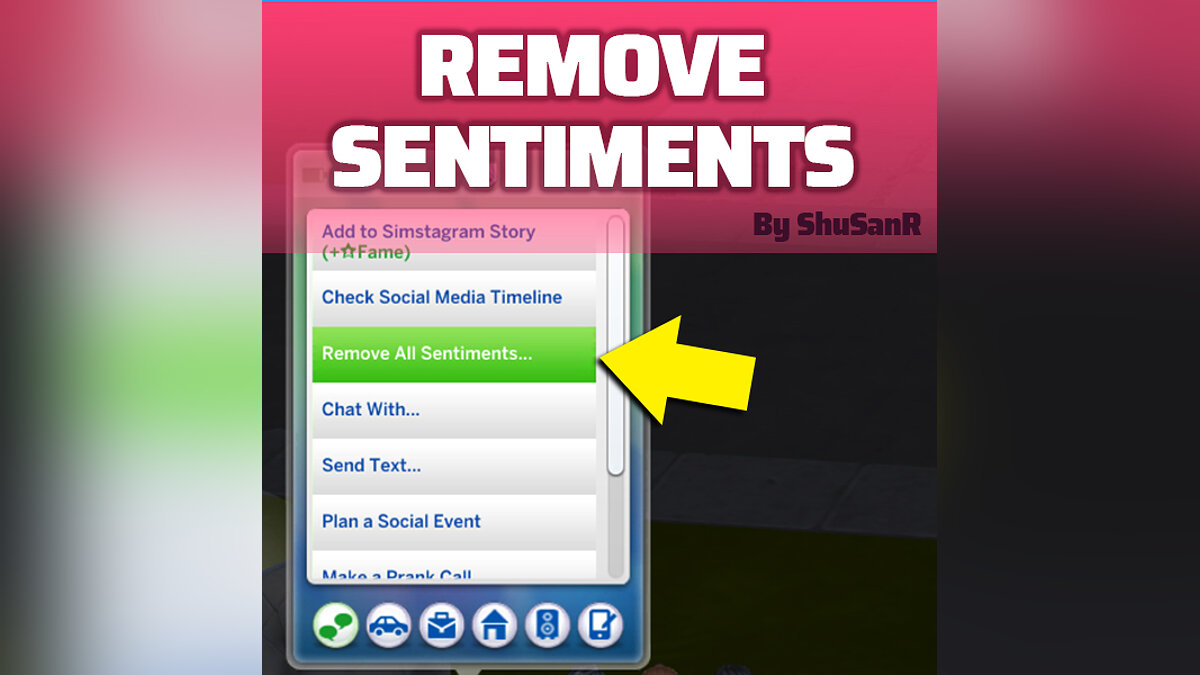 The Sims 4 — Возможность выборочно убрать чувства