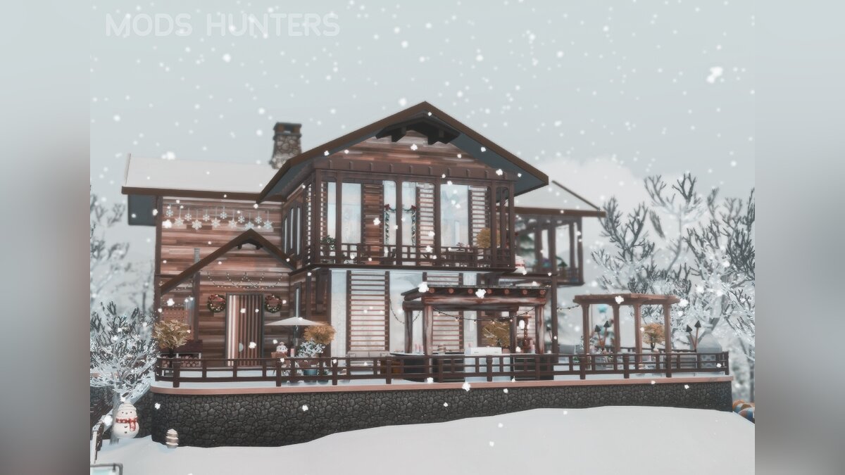 The Sims 4 — Свойство участка — лыжный домик