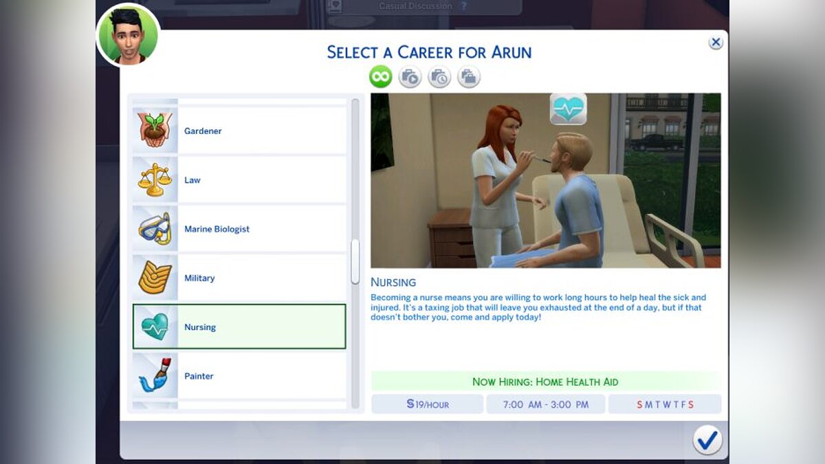 The Sims 4 — Карьера медсестры