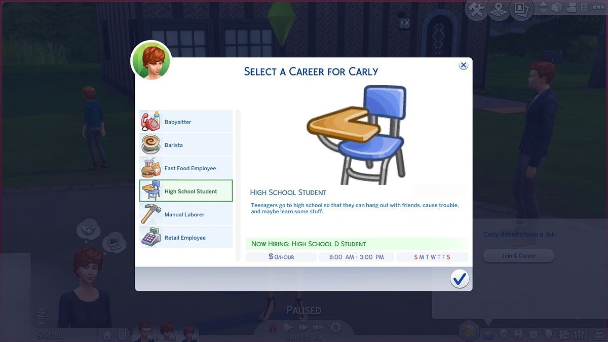 The Sims 4 — Ребенок и подросток могут бросить или вернуться в школу (14.12.2020)