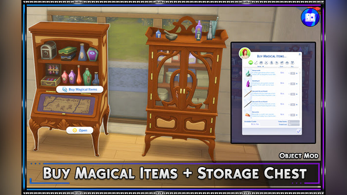 The Sims 4 — Покупка и хранение магических предметов