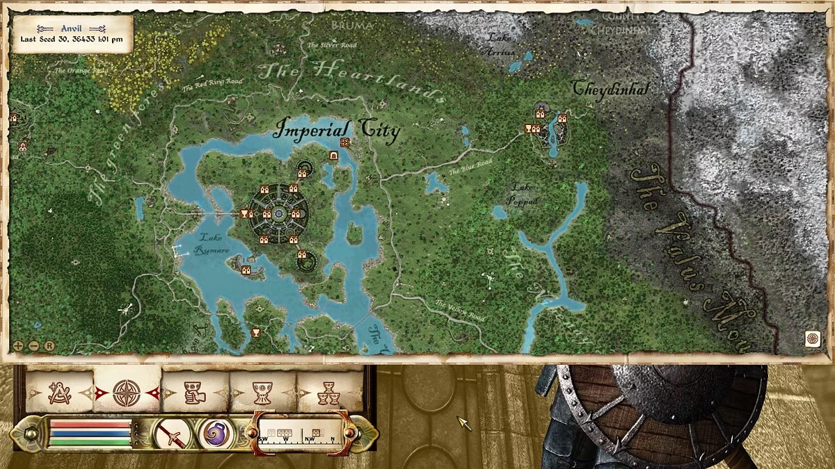 The Elder Scrolls 4: Oblivion — Ретекстур карты Сиродила