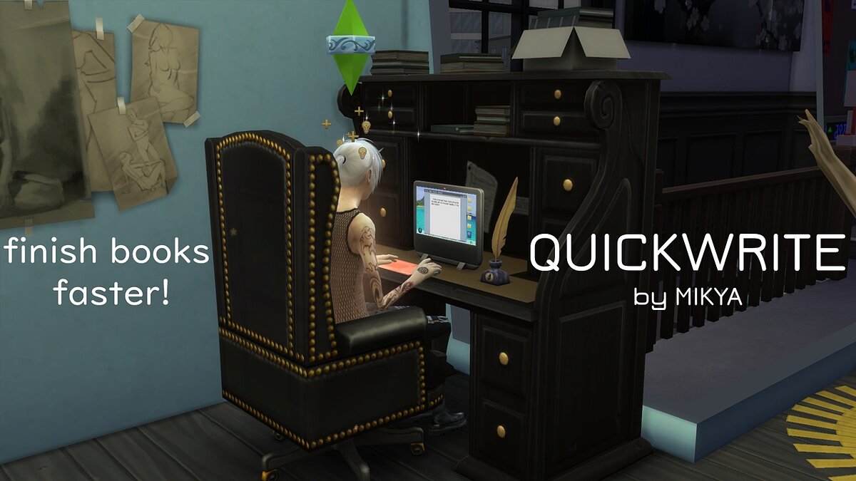 The Sims 4 — Более быстрое написание книг и песен (17.12.2020)