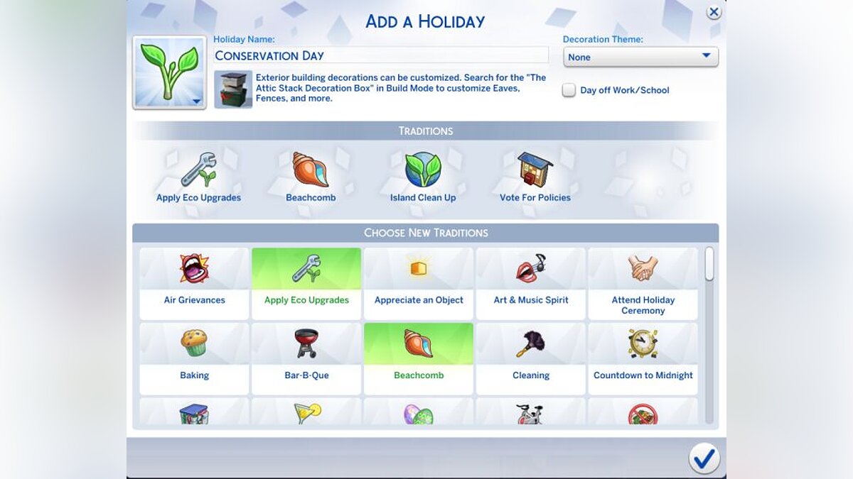 The Sims 4 — Экологические праздничные традиции